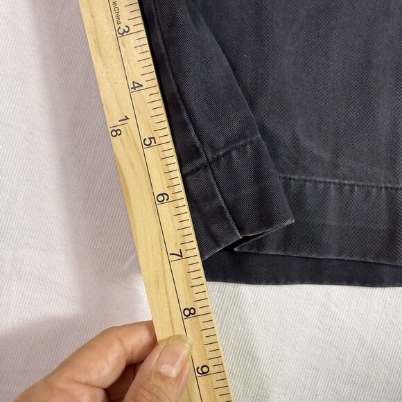 Haggar Generations Chino Shorts Men's 38 Navy Flat Front Slash‎ Pocket Cotton - Picture 3 of 9
